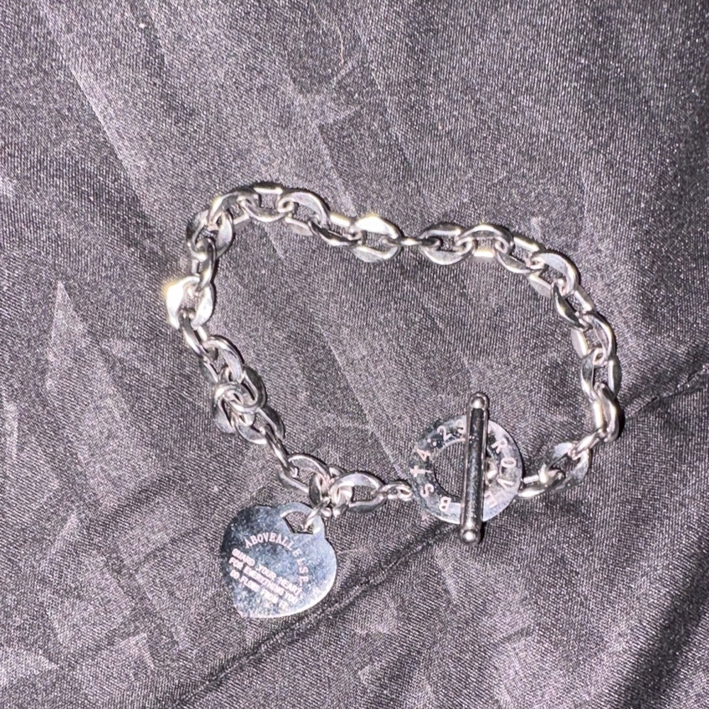 Silver Heart Charm Bracelet